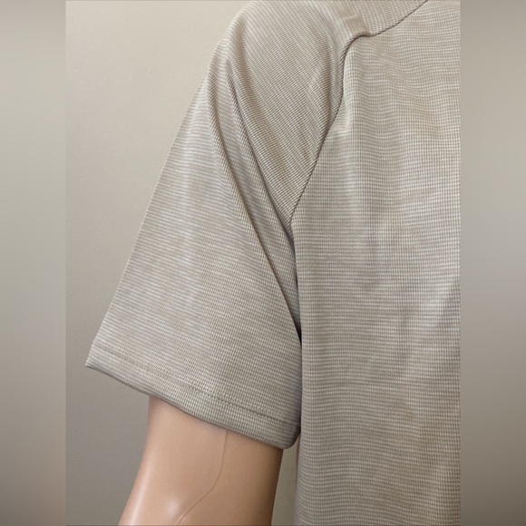 Under Armour Big & Tall Tech Textured Short Sleeve Tee- City Khaki - Picture 4 of 16